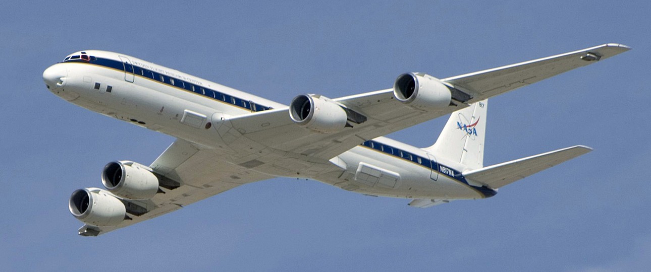 Die Douglas DC-8 der Nasa: Das fliegende Labor hat ausgedient.