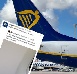 Ryanair-Tweet: Kein Mitleid mit enttäuschten Reisenden.