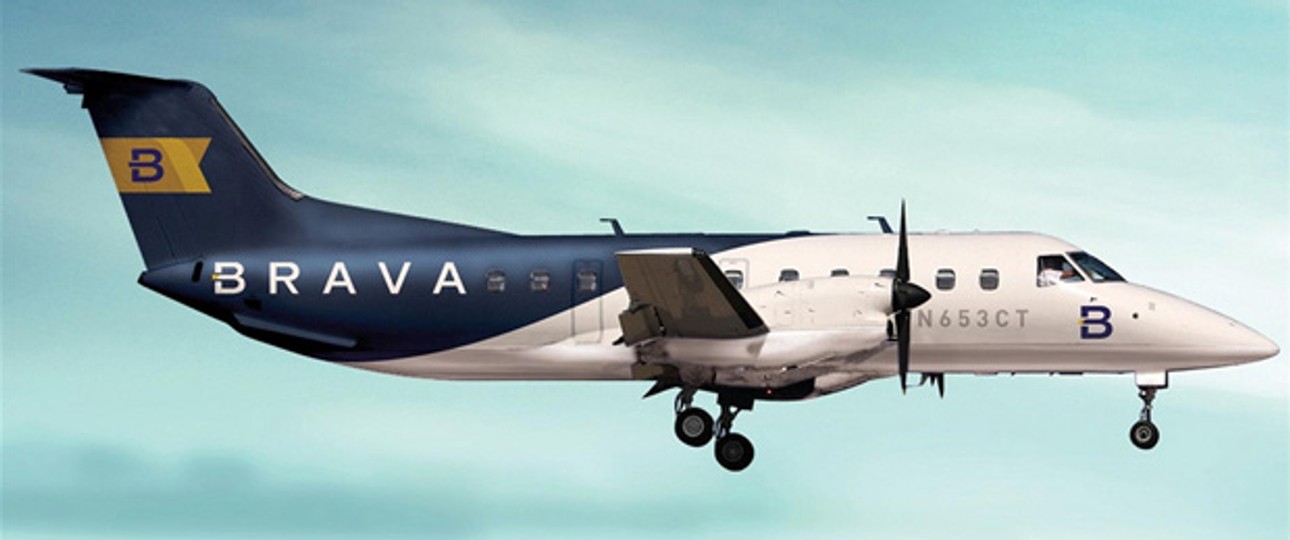 Flieger in den Farben von Brava Linhas Aéreas: Momentan steht die Flotte am Boden.