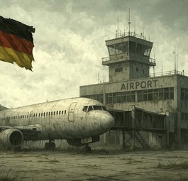Verlassener deutscher Flughafen: Noch ist es glücklicherweise nicht so weit.