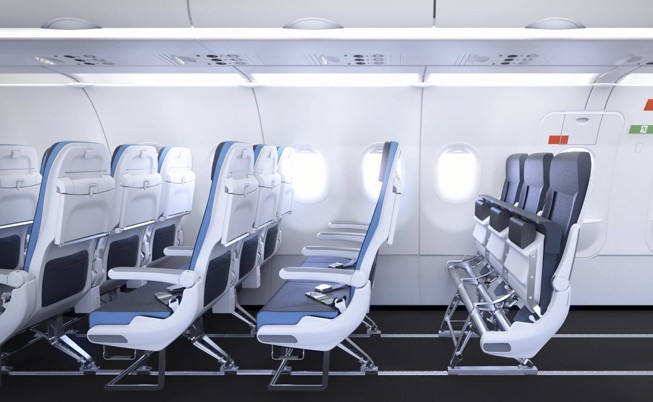 Sieger in der Kategorie Passenger Comfort Hardware ist Smart Cabin Reconfiguration von Airbus in Zusammenarbeit mit Recaro und THK. Damit lassen sich Sitze flexibel nach Auslastung des Flugs und ohne mechanische Vorkenntnisse auch vom Bordpersonal verschieben.