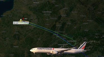 air france boeing 777 300 er dreh um