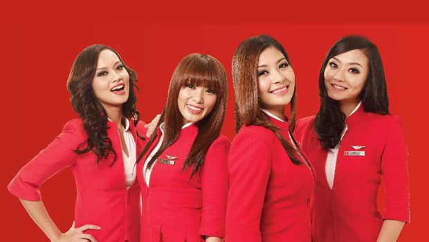 Flugbegleiterinnen von Air Asia: Niemand twittert so fleissig.