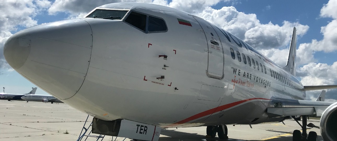 Die Boeing 737-500 von Voyage Air: Wurde durch eine 737-400 ersetzt.