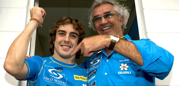 Briatore mit Formel-1-Fahrer Fernando Alonso: Bald hat er seine eigene Airline