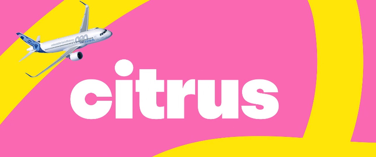 Logo von Citrus, Airbus A320 Neo: Neue Billigairline für Russlands Regionen.