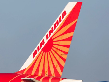 Air India: Flugzeug vergessen.
