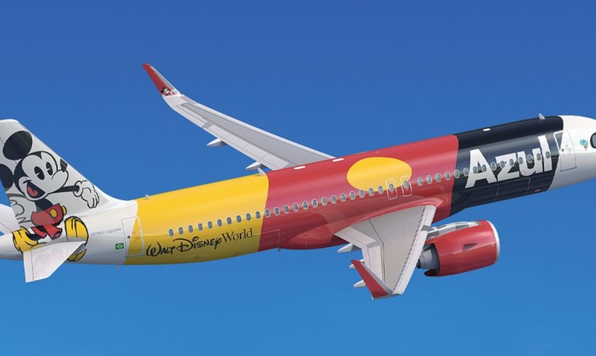 Vorschau zum Mickey-Mouse-Flieger: Azul zeigt im Bild dieses Modell, geht in ihrer Ankündigung aber nicht darauf ein, ob es wirklich dieser Flugzeugtyp wird.