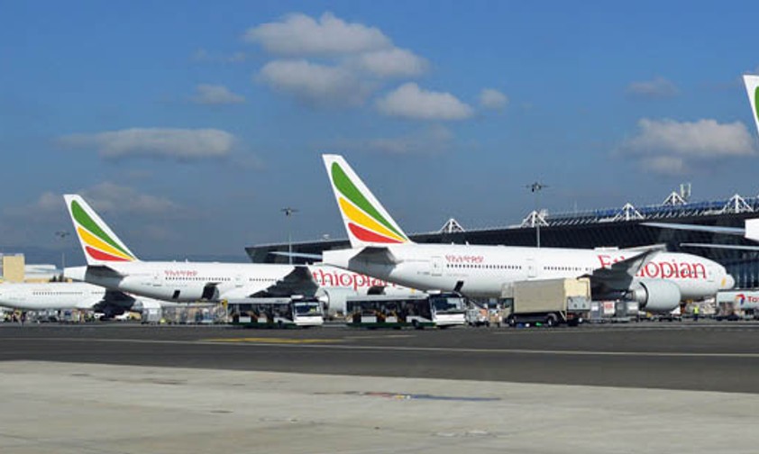 5. Flüge zwischen Äthiopien und den Vereinigten Arabischen Emiraten: +9,5 Prozent pro Jahr (im Bild: Flughafen Addis Abeba).