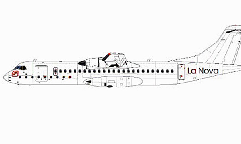 ATR 72 in den Farben von La Nova: Exklusive Flüge geplant.