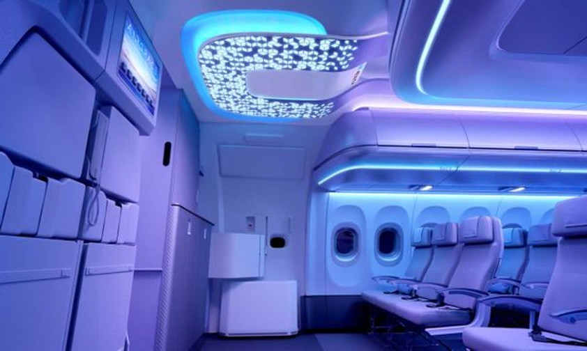 Schlaues Kabinenkonzept von Airbus: Der Sitz weiß, wie oft der Passagier aufs Klo muss.