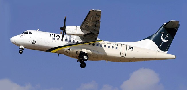 ATR 42 von Pakistan International Airlines: Die Maschine it der Kennzeichnung AP-BHO ist verunfallt.