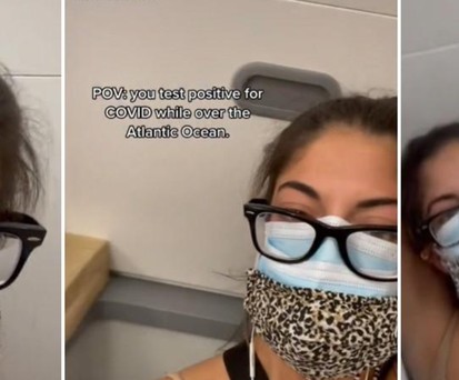Passagierin auf dem WC: Stilles Örtchen für die Quarantäne.