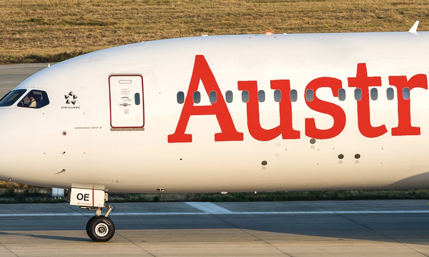 Boeing 787 in den Farben von Austrian Airlines: Wir man in Wien in Zukunft zu sehen bekommen.