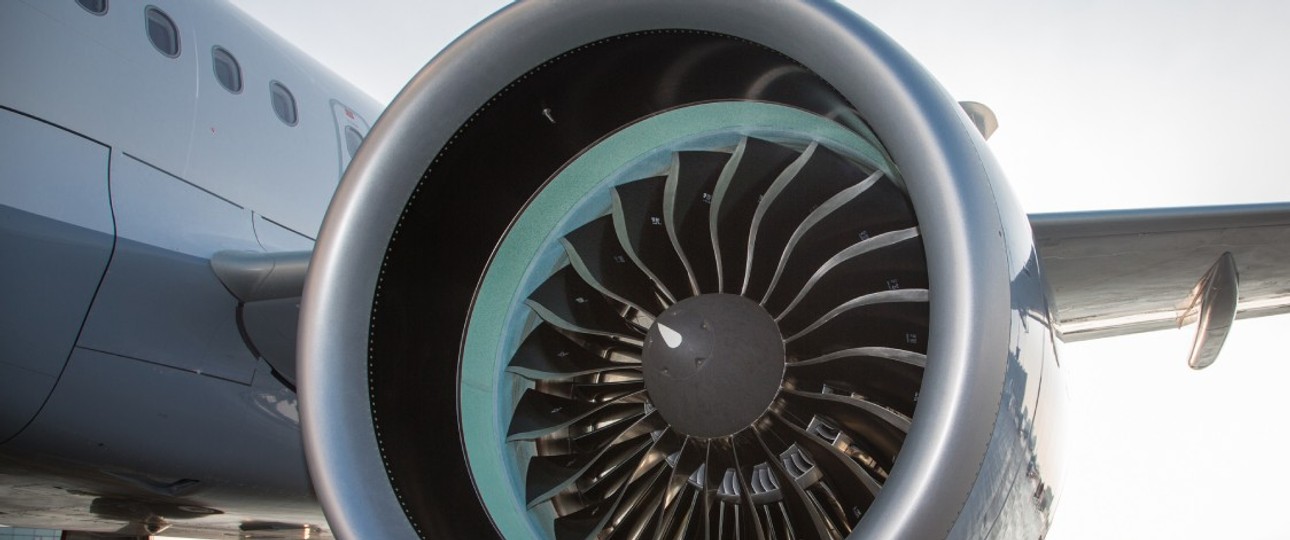 P&W-Triebwerk an einem A320 Neo von Lufthansa: Drei Jets stehen aktuell still.