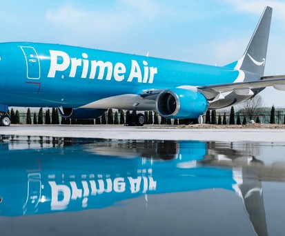 Boeing 737 von Amazon Air, die sich früher Prime Air nannte: