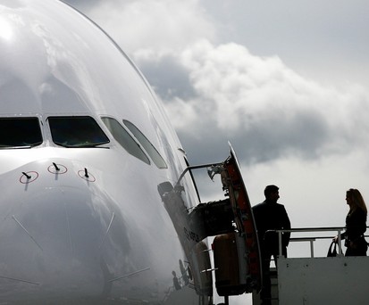 Einsteigen in den A380: Bei British Airways wieder ganz normal.