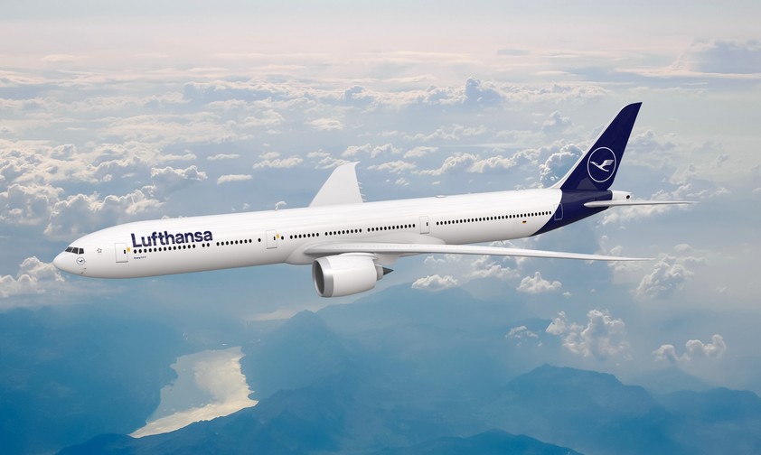 Boeing 777-9 von Lufthansa (Rendering): Die große Version der Passagiervariante der 777X.