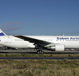 Boeing B767 von Gabon Airlines: In Äthiopien beschlagnahmt.