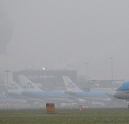 Flughafen Amsterdam: Große Verspätungen.