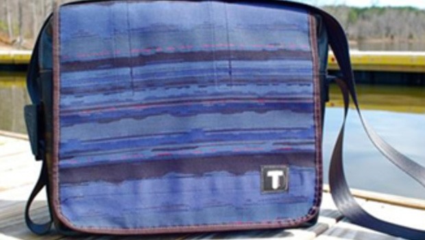 Deltas fertigt Taschen aus alten Sitzen.