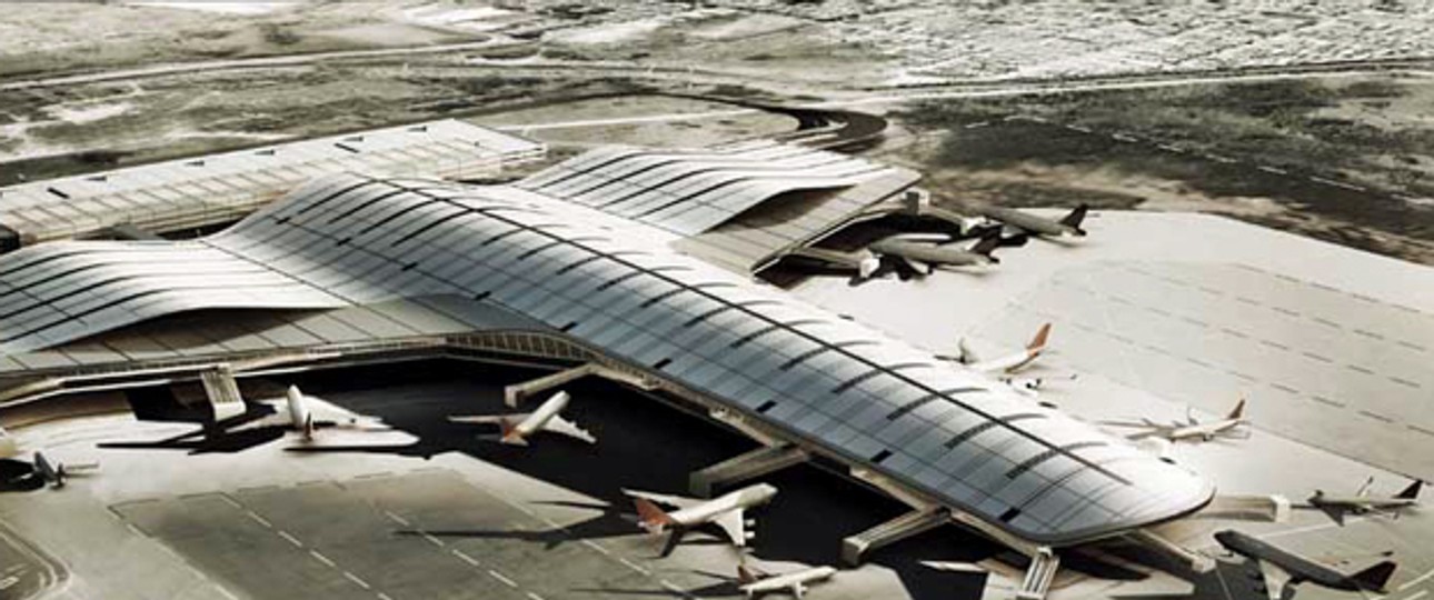 So soll das neue Terminal aussehen: Skizze der Architekten.