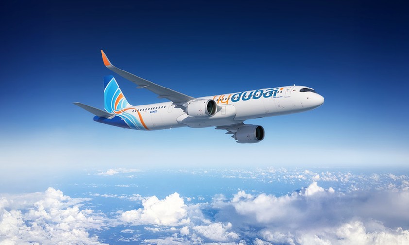 Airbus A321 Neo in den Farben von Flydubai: Ab 2032 am Himmel zu sehen.