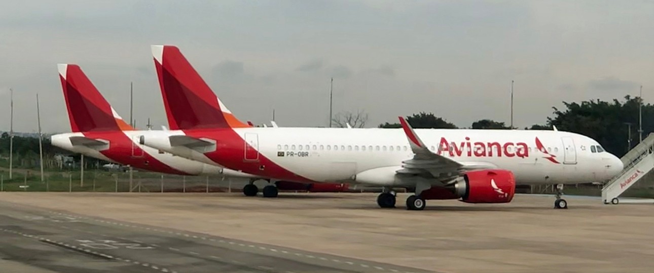 Geparkte Flieger von Avianca Brasil: Die Airline fürchtet um ihren Betrieb.