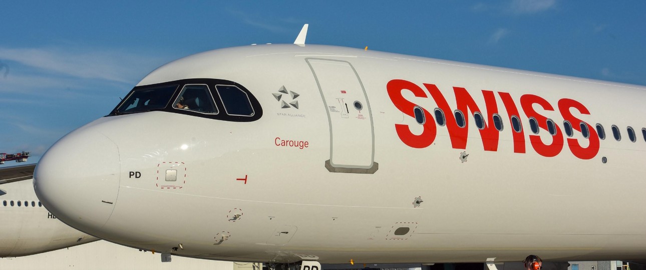 Airbus A321 Neo von Swiss: Auf Sondermission.