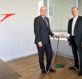 Austrian-Chef Kay Kratky mit Michael Csoklich