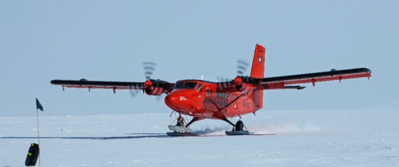 Die Twin Otter mit dem Kennzeichen VP-FBC: Wurde beim Start beschädigt.