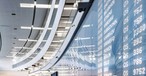 Anzeigetafel am Flughafen Wien: Viele Flüge waren verspätet.