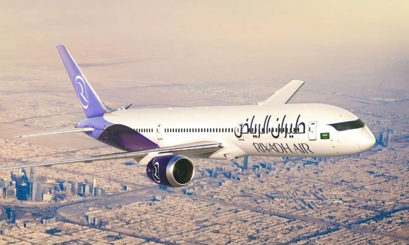 So sieht die zweite Lackierung von Riyadh Air aus.