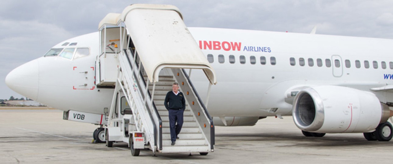 Ehemaliger Flieger von Rainbow Airlines: Von Zimbabwe nach Südafrika.
