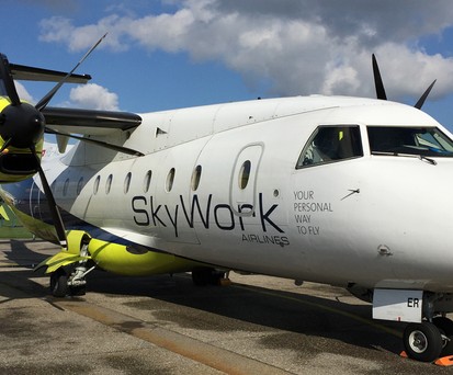 Dornier 328 von Skywork: Später flog die Airline mit Saab 2000.