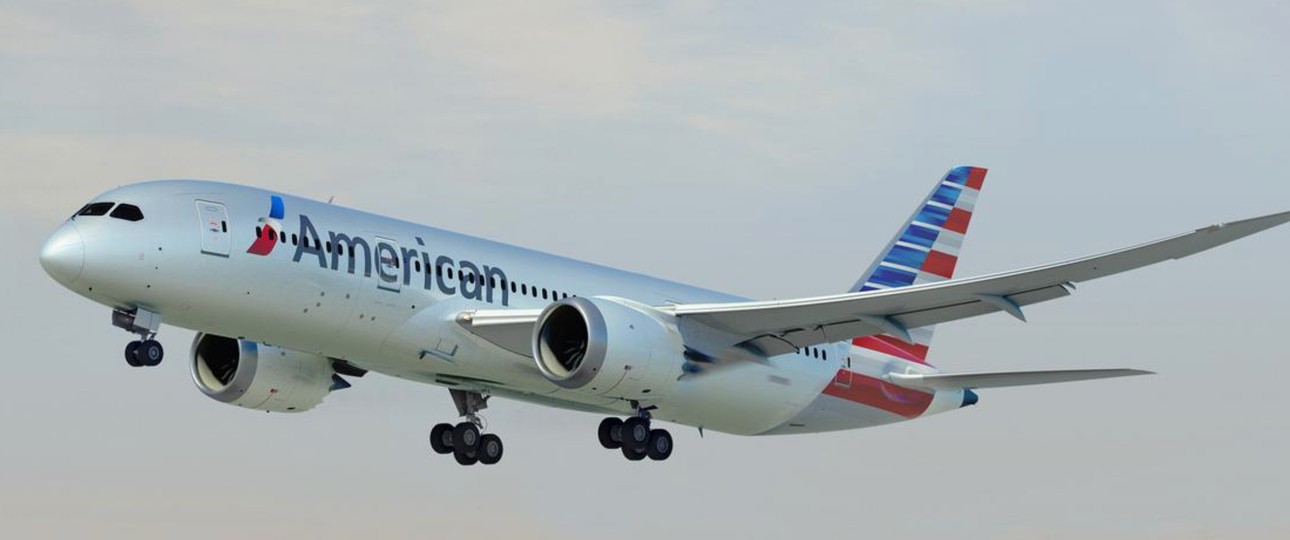 Dreamliner von American: Es gab eine kleine Odyssee.