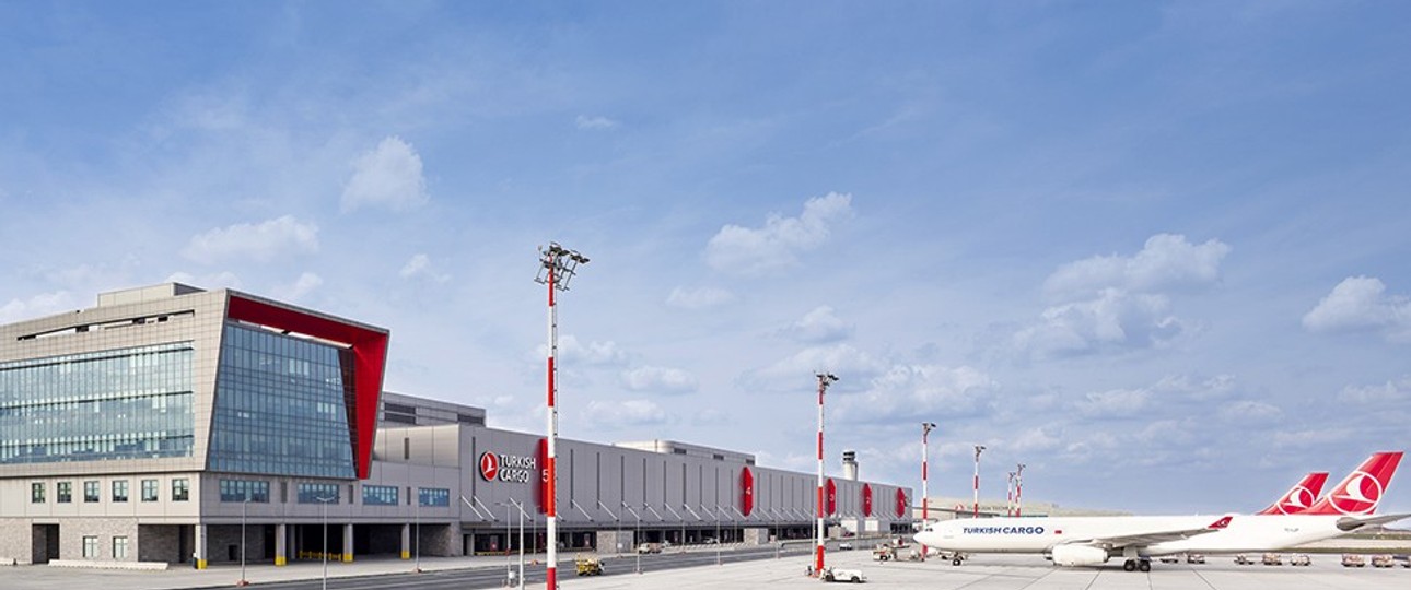 Die aktuellen Anlagen von Turkish Cargo am Flughafen Istanbul: genannt Smartist (in Phase 1).
