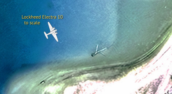 Dieses Bild soll das Wrack von Amelia Earharts Flugzeug zeigen: Im November startet eine weitere Expedition.