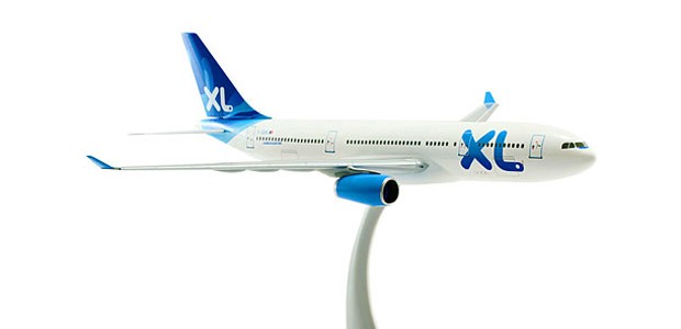 Modell eines Airbus von XL Airways: Nun Erinnerungsstück.