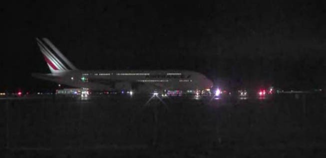 A380 von Air France: Musste ungeplant zwischenlanden.