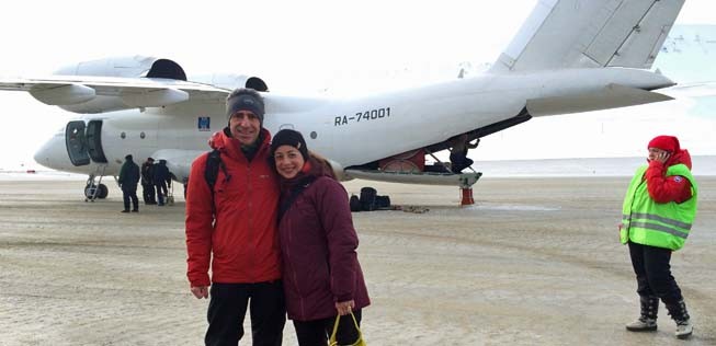 In Svalbard, unterwegs zum Nordpol.