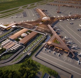 Computerdarstellung des Bishoftu International Airports: Das neue Drehkreuz von Ethiopian Airlines.