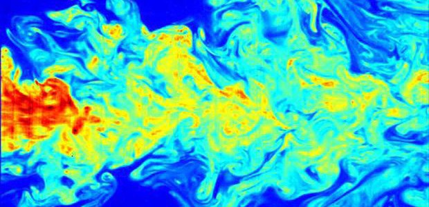 Visualisierte turbulente Luft: Kann zu Gewackele führen.