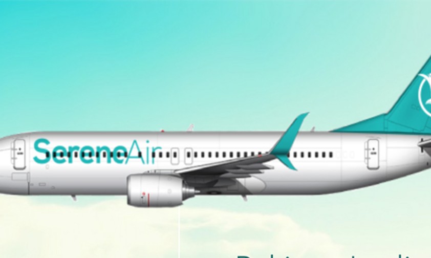 Flieger in den Farben von Serene Air: Schon bald soll es losgehen.