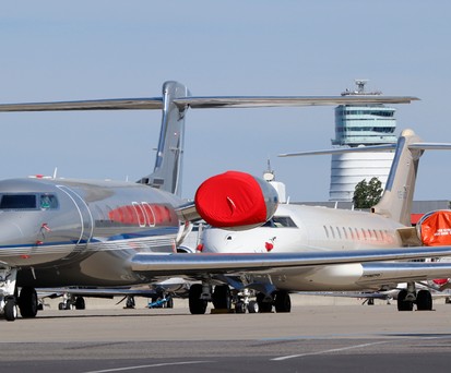 Businessjets in Wien: Bisher ein Minus von 18 Prozent.