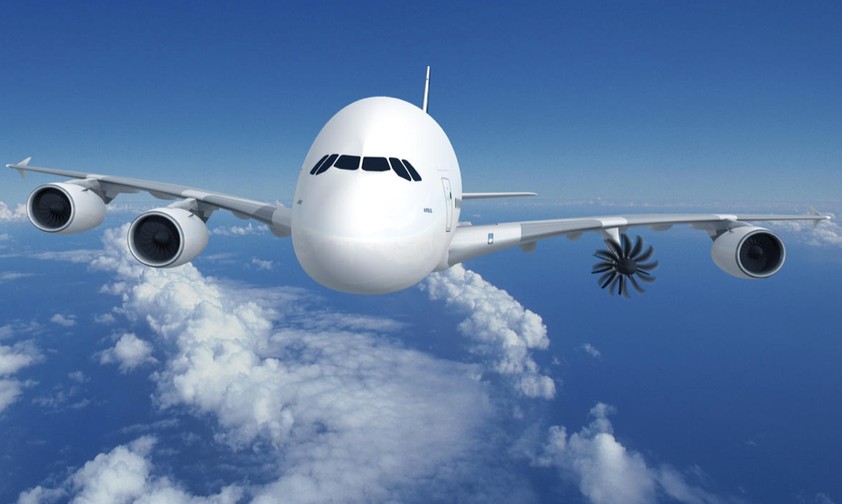 A380 mit Open-Fan-Triebwerk: In der zweiten Hälfte des Jahrzehnts soll er abheben.