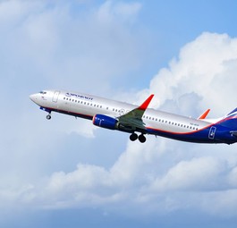 Boeig 737 von Aeroflot: Eine solche Maschine traf den Mann tödlich.