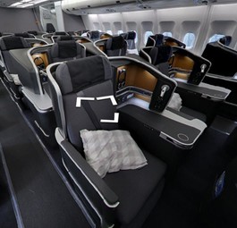 Einmal in der Business Class Platz nehmen? Das ist bei Google Street View gratis.