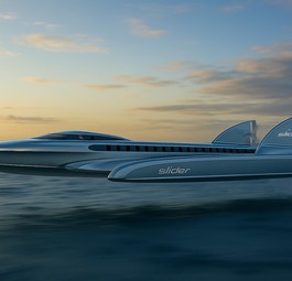 German Slider: So könnte eine 90m Version für 600 Passagiere oder 300 Tonnen Fracht aussehen.