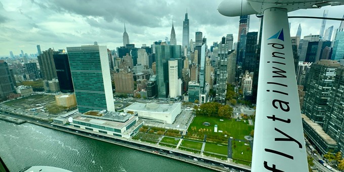 Den Passagieren bietet sich eine traumhafte Sicht auf Manhattan, wie hier auf das Uno-Gebäude.